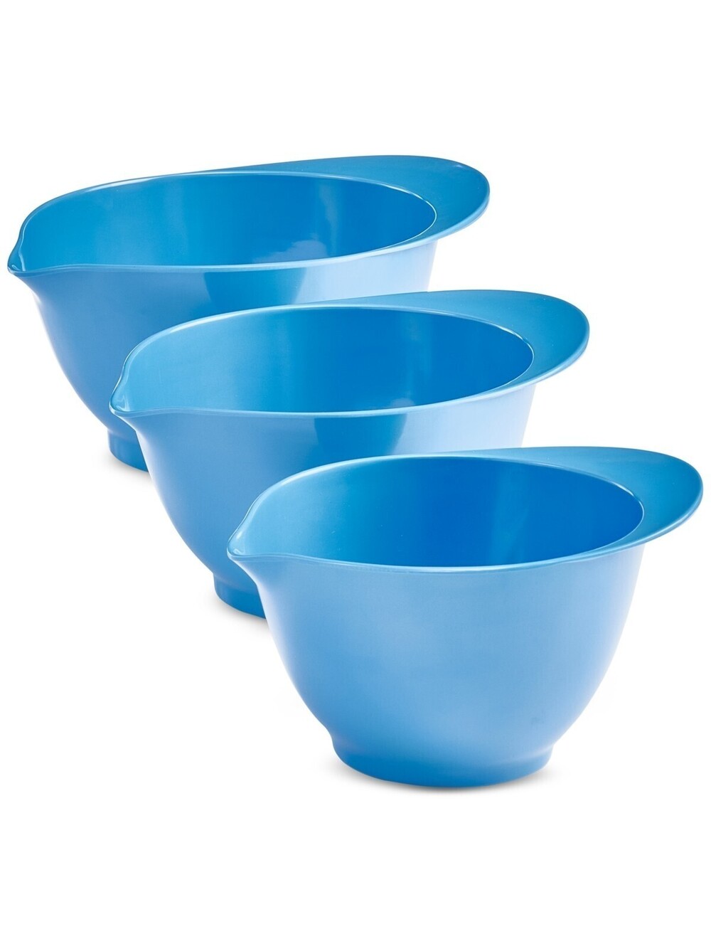 39$ The Cellar Melamine Batter Bowls Set of 3 Blue